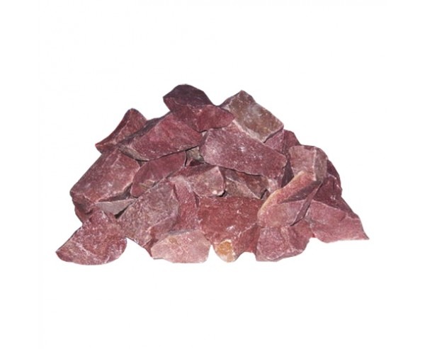 Камни кварцит малиновый (20 кг)