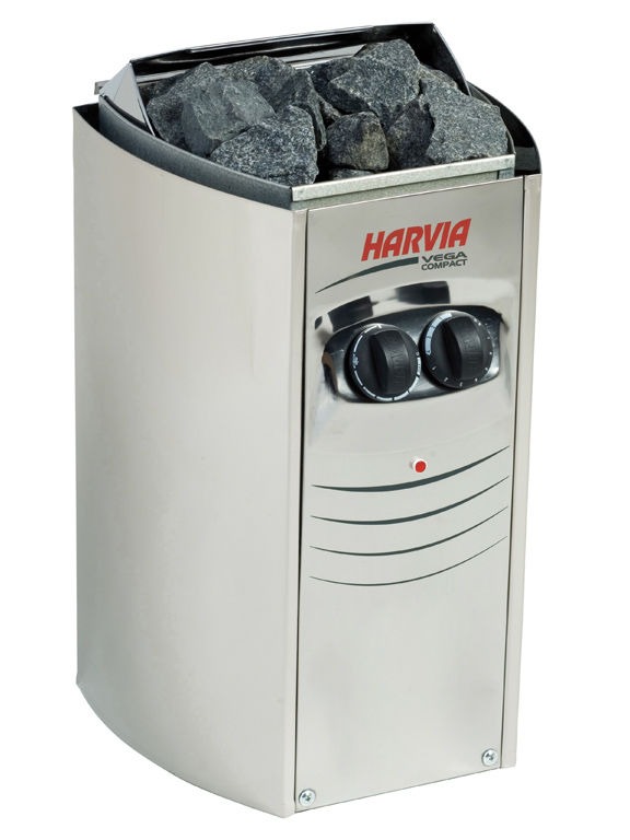 Harvia Vega Compact BC35 Steel, печь электрическая 3,5 кВт, без камней, Финляндия