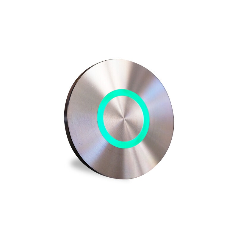 Бортовая сенсорная кнопка AquaViva из нержавеющей стали, с закладной под плитку, подсветка RGB
