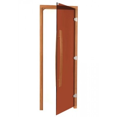 SAWO Дверь кедр бронза, без порога, правая, изогнутая ручка 690*1890, 741-3SGD-R