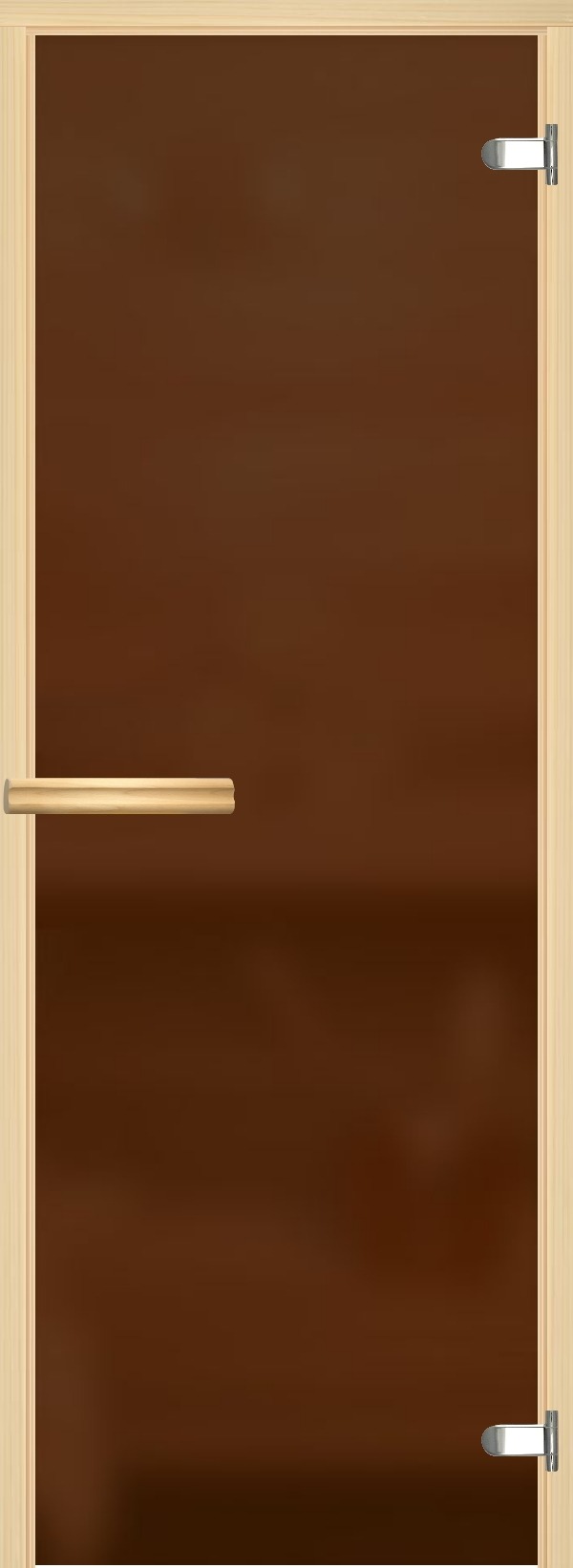 АКМА Дверь Бронза матовая, осина Joto., 690*1890мм, петли хром, ручка дерево-магнит, С ПОРОГОМ